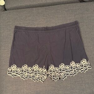 Women's Lace Trim Sleep Shorts